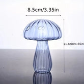 Glass Colorful Mushroom Vase